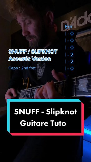 Snuff - Slipknot // Acoustic Version Guitar Tutorial 🎸 #guitar #tutoguitare #snuff #slipknot #guitartutorial #guitartutorialforbegginers #guitarlearning #guitarplayer #guitarist #guitaristsoftiktok
