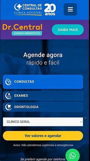 Agende sua consulta agora!