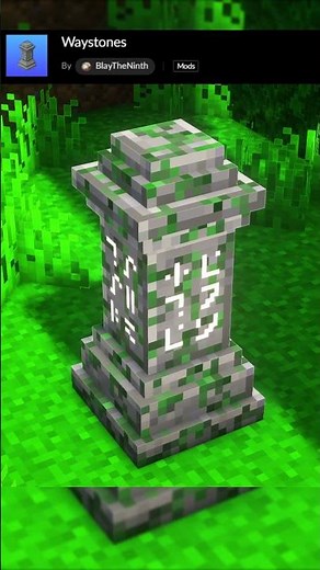 This is the BEST teleportation mod for Minecraft! - Waystones Mod #minecraft