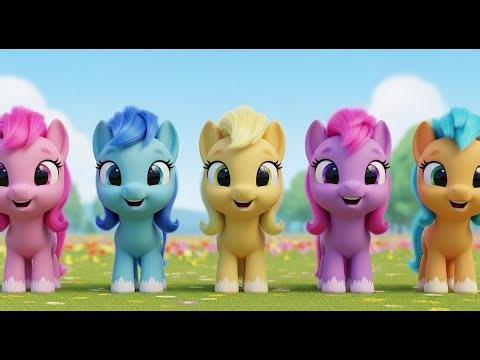 Five Little Pony Babies Neigh Neigh Neigh | Farm Fun & Counting Song