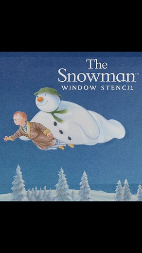 How are you decorating your home this Christmas? These new stencils from Snow Windows allow you and your family to easily create a magical window display featuring The Snowman! Click here to shop now - https://tinyurl.com/yr5ft75r | The Snowman