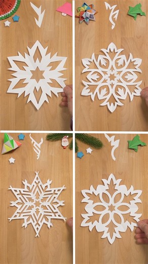 YOU SHOULD TRY THESE ALL | HOW TO CUT A TRADITIONAL SNOWFLAKE OUT OF PAPER ❄