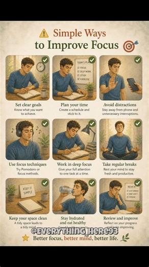 Simple Ways to Improve Focus (Backed by Science)