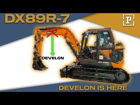 Develon DX89R-7 Brings Might to Tight Spaces