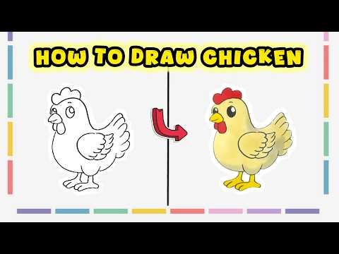 How to Draw a Chicken – Easy Animal Drawing Masterclass
