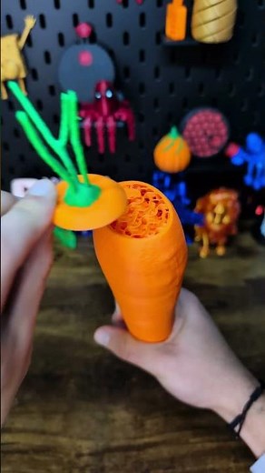 3D printed Small Carrot Katana Collapsing Sword #3dprinting