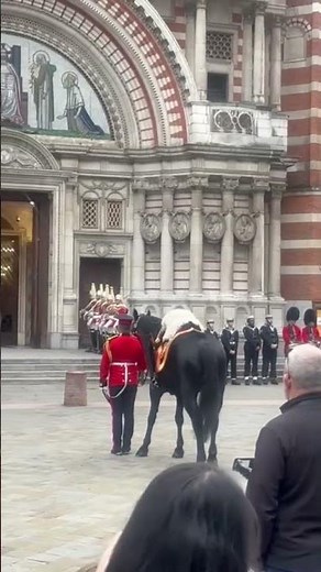The Welsh guards paying tribute to Field Marshal lord charles Guthrie