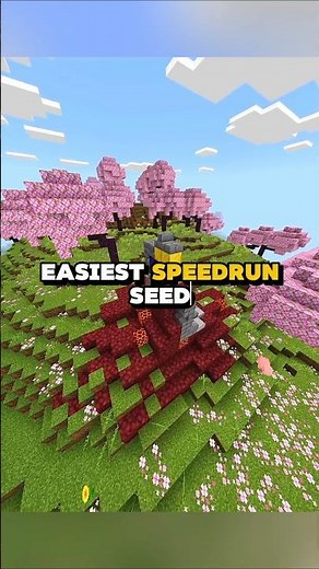 BEST Seed For Speedrun 🚄🔥 #trending #minecraft #gaming #gamingcommunity #shorts #subscribe