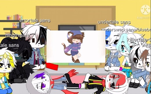 Sans au's react to @Dreamtale frisk