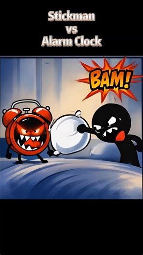 “Stickman vs Alarm Clock – Subah ka Dushman.