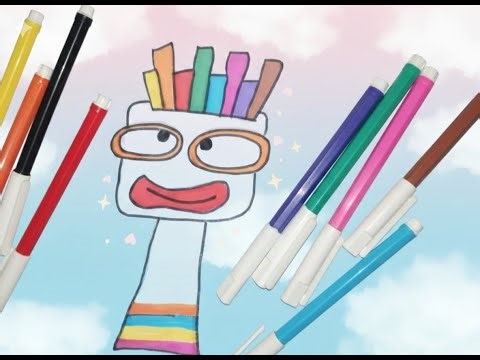 Colorful Cartoon Drawing with Markers | Easy Art for Kids 🎨🖍️