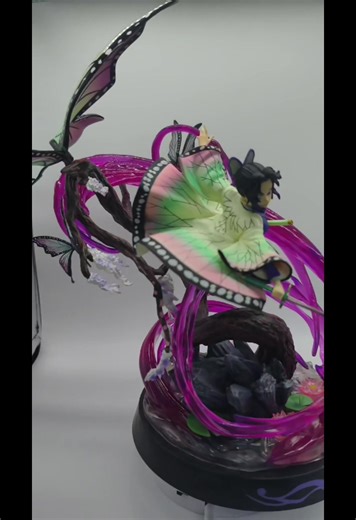 🔥Demon Slayer Shinobu Kocho Figure | The Breath-taking Insect Hashira Arrives! This Shinobu figure is an absolute legend✨ Gradient butterfly wings transparent effect parts dynamic pose, every detail is on point💥 Wisteria flower branch base light-up base, the vibe is totally off the charts💜 Her elegance and boldness as the Insect Hashira are perfectly recreated—this piece is a work of art for your home! A must-have for all Demon Slayer fans! #DemonSlayer #ShinobuKocho #AnimeFigure #AnimeCollec