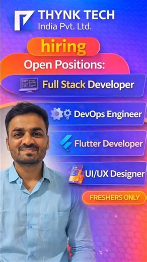 🚀 Thynk Tech India Pvt. Ltd. is Hiring! check description