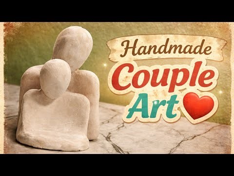 Beautiful Couple Sculpture Using Mouldit Clay 💕 | DIY Art