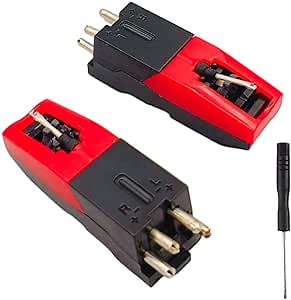 Sam&Johnny Record Player Needle Stylus Replacement for Vintage Record Player, Turntable, Phonograph, LP Vinyl Player(2 Pack)