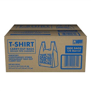 T-Shirt Carry-Out Bags, 11.5" x 6.5" x 22" 1,000 ct. - Samsclub.com