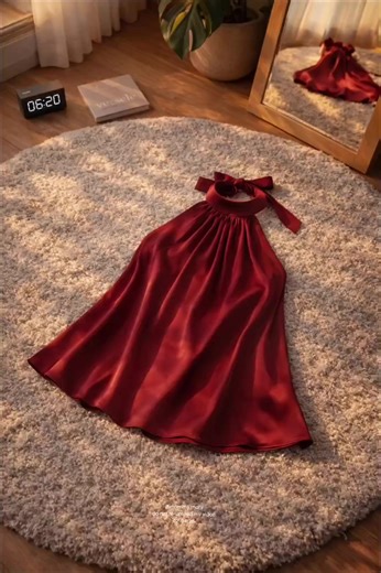 Stylish Red Halter Top for Valentine's Day