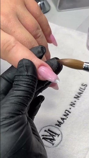 How to apply acrylic nail almond shape - LinhKim