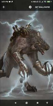 scary werewolf wallpaper