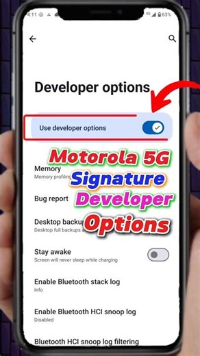 Motorola Signature 5G Mein Developer Options On Kaise Karen | Motorola Signature Developer Options