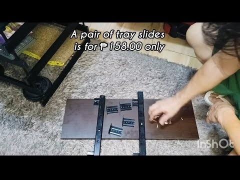 How to install keyboard tray slides | DIY | Recycle | Save Money | Save the environment