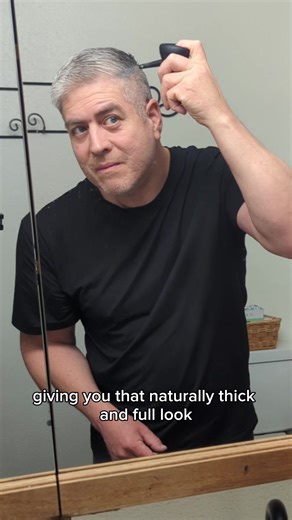 Toppik uses colored keratin that blends instantly to fill those gaps and sparse spots. It holds up all day through sweat and rain to make for a quick, easy confidence boost.