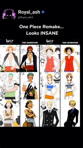 One Piece Remake Would Look INSANE 😳💀 WIT Studio Designs #anime #onepiece #memes