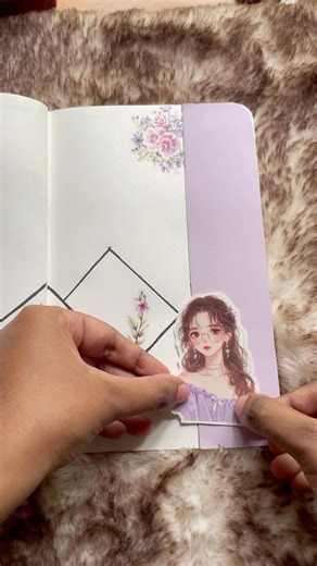 。゜♡aesthetic purple journaling idea♡。゜💜#scrapbooking #diy