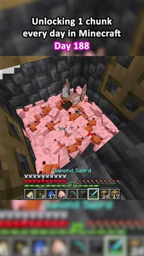 Unlocking 1 chunk every day in Minecraft | Day 188