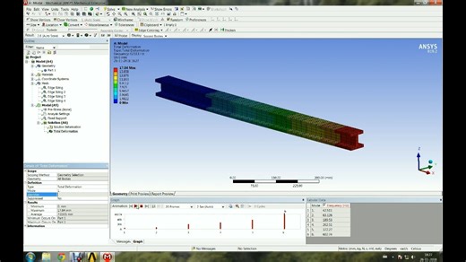 Modal analysis of cantilever Beam _ Ansys Workbench