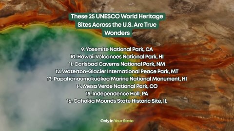 These 25 UNESCO World Heritage Sites Across the United States Are True Natural and Cultural Wonders | @onlyinyourstate