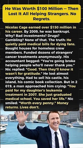 Millionaire Gave Away $100M — Lost Everything, No Regrets