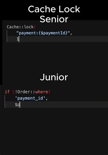 Laravel: Prevent Duplicate Orders with Cache Lock #shorts
