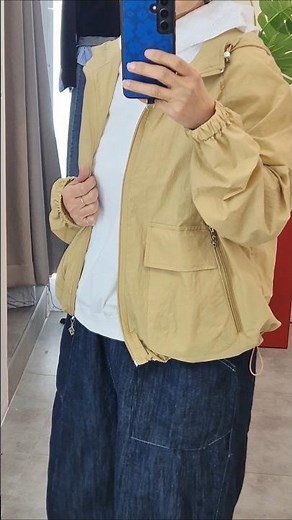 바람막이후드점퍼 109000✨️주문 010 5741 0772 #중년패션코디 #4060 #데일리룩 #신상템 #봄신상 #봄옷 #봄점퍼 #바람막이