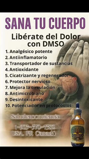 El DMSO (Dimetilsulfóxido) es un compuesto orgánico derivado de la pulpa de madera que se ha estudiado ampliamente por sus múltiples propiedades terapéuticas y su capacidad única de penetrar rápidamente a través de la piel y las membranas celulares. Su origen se remonta a la industria maderera, donde inicialmente se utilizaba como solvente, pero pronto se descubrió su valor medicinal. Entre sus beneficios más destacados se encuentran su potente acción analgésica y antiinflamatoria, lo que lo con