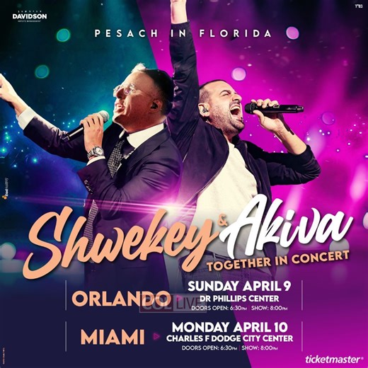 Shwekey & Akiva in Orlando & Miami