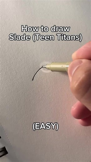 Cómo dibujar a Slade de Teen Titans