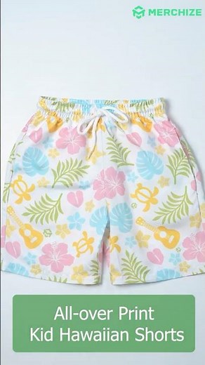 A must-add product line to your catalog for Summer 2026: All-over Print Kid Hawaiian Shorts 🥰