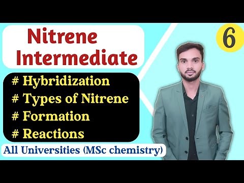 Nitrene I Reactive Intermediate I Types of Nitrene I Formation I Reaction I MSc chemistry