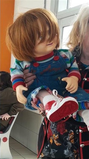 Chucky in Newark bus station