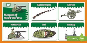 World War One - World War One Weapons Interactive Visual Aid