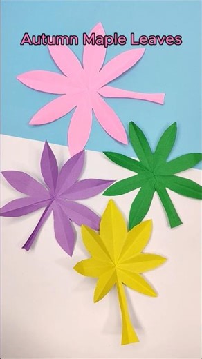 DIY Autumn Maple Leaves Craft | Easy Paper Maple Leaves Decoration | Craftpodia