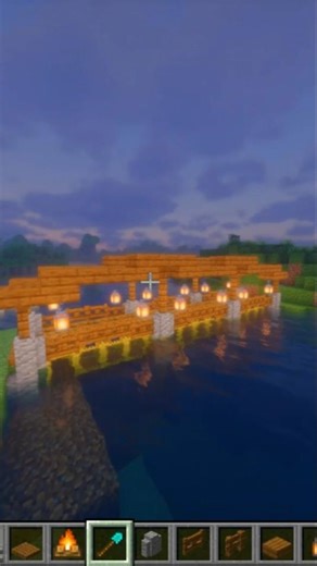 minecraft bridge 🌉 #minecraft #youtubeshorts #minecraftbuilding #mctutorial #viral