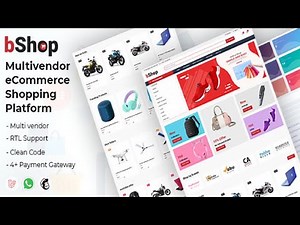 bShop Multivendor eCommerce Shopping Platform