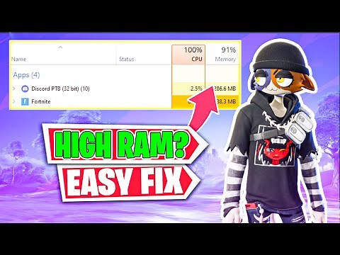 How to Fix Fortnite Season 4 *HIGH RAM USAGE* on Performance Mode | Fix High Ram Usage Fortnite