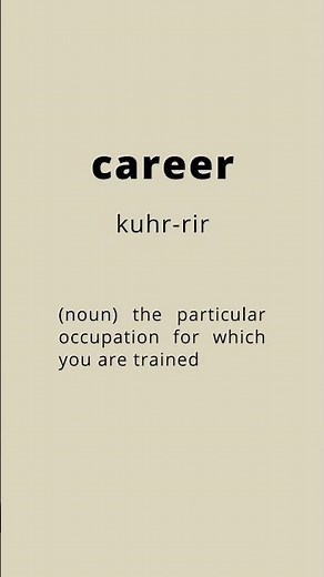 How to pronounce career || Pronunciation and meaning
