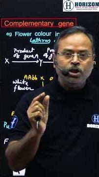 Complementary Gene || Neet || || Biology || Chandan Sir || Horizon Academy #neet
