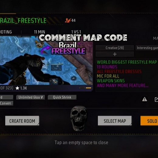 freestyle map code 🇮🇳