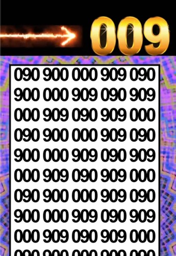 Es-tu capable de trouver le numéro 009 cachés ?