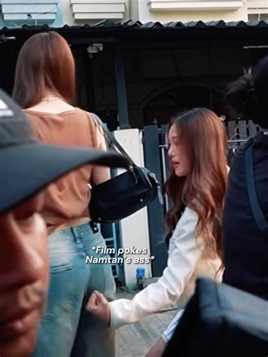 Film poking Namtan’s ass again😭 #namtanfilm #girlrulesseries